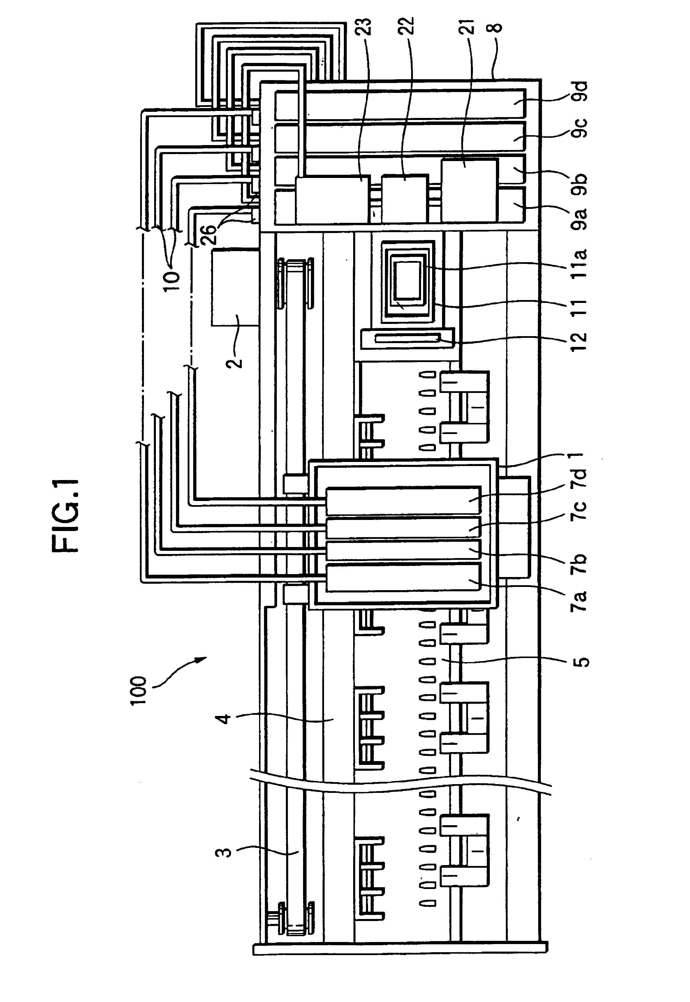 Ink jet type recording apparatus, ink type information setting method in the apparatus and ink cartridge used in the apparatus
