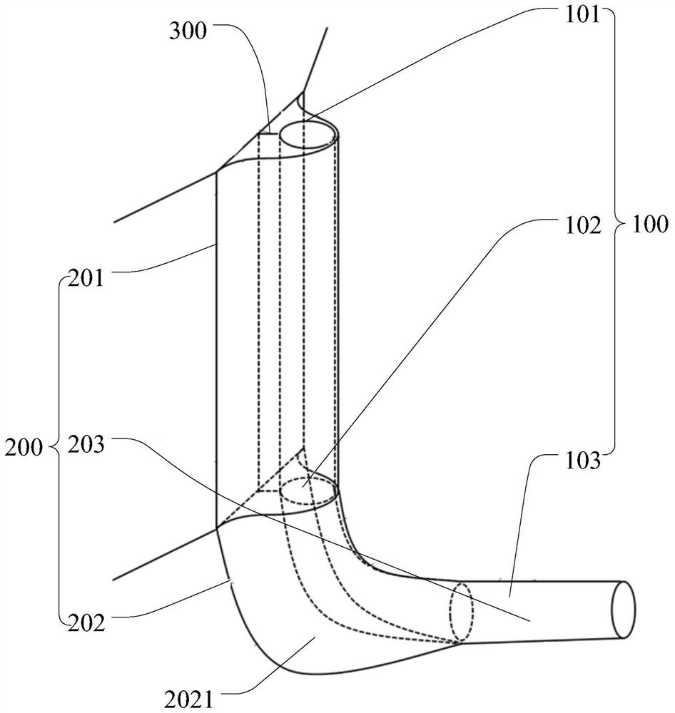 J-shaped cable tube and floating type wind generating set