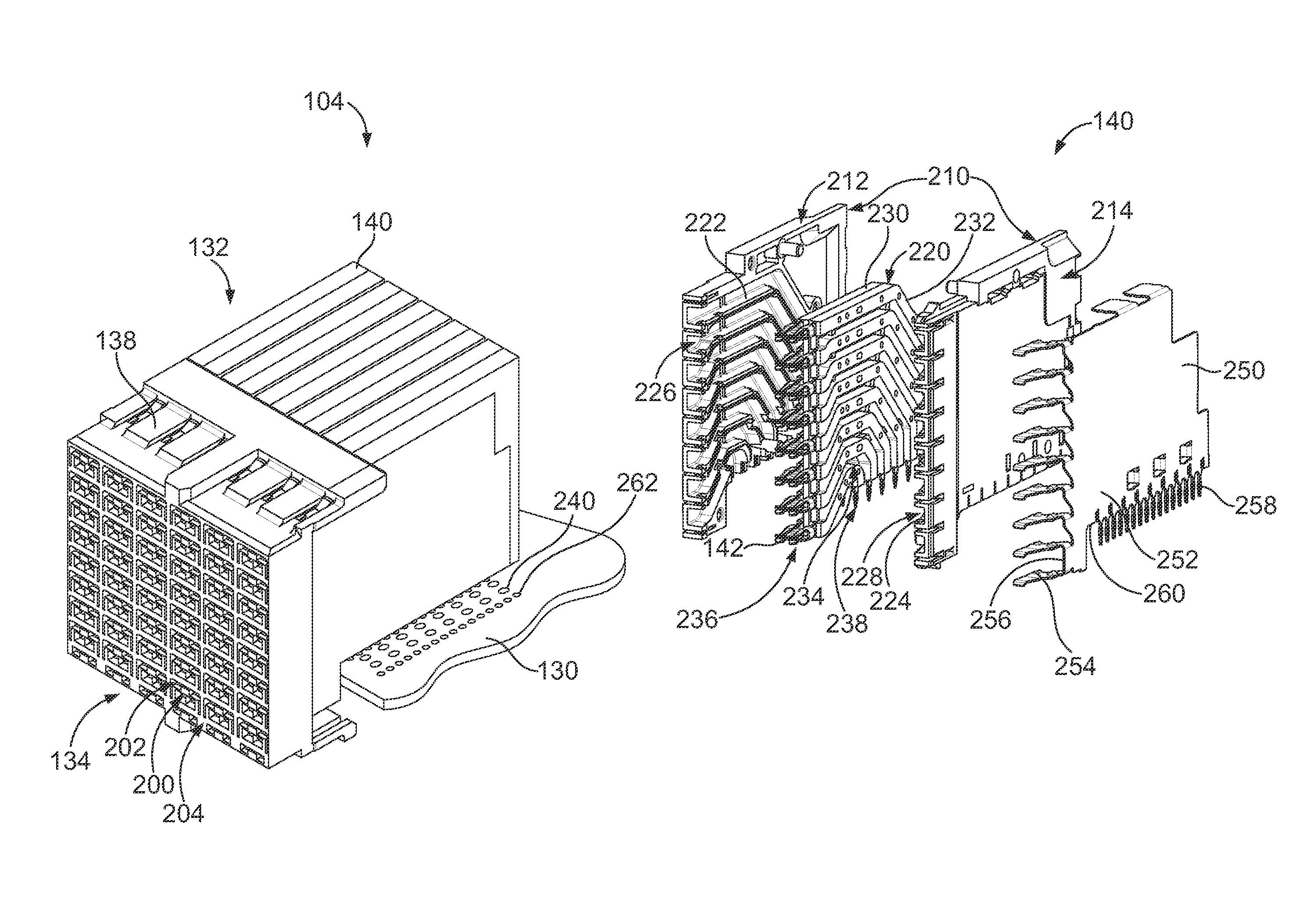 Midplane orthogonal connector system
