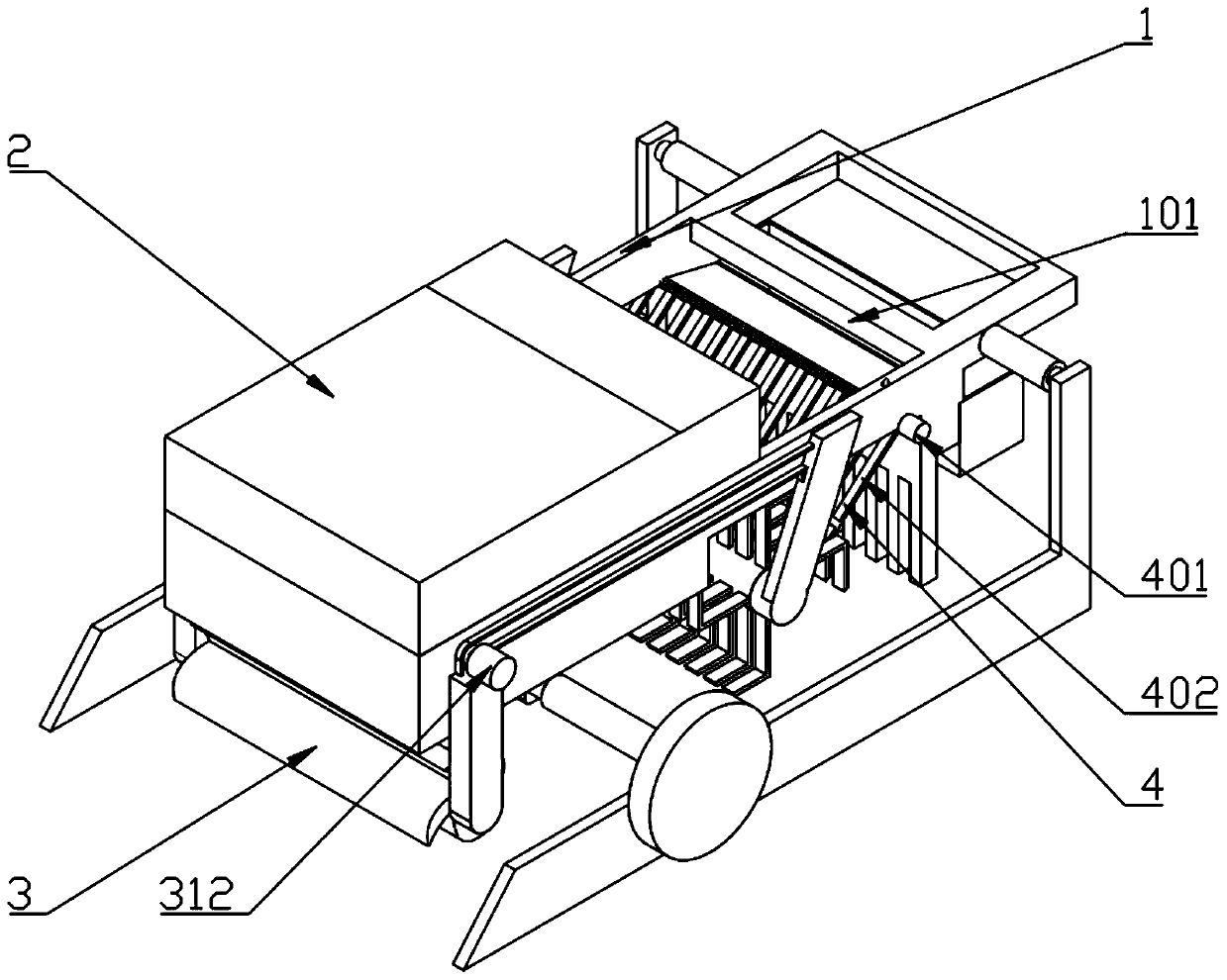 Agricultural soil plowing and repairing device