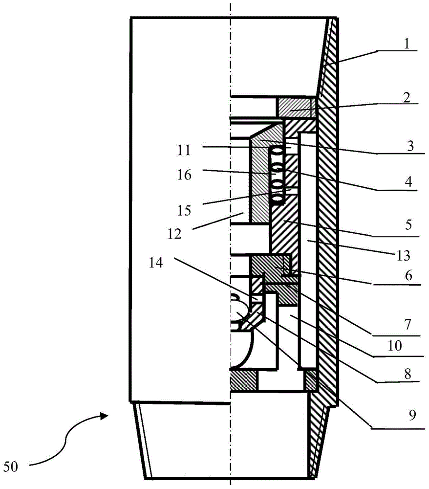 Differential pressure reciprocating type well cementation vibrator and method