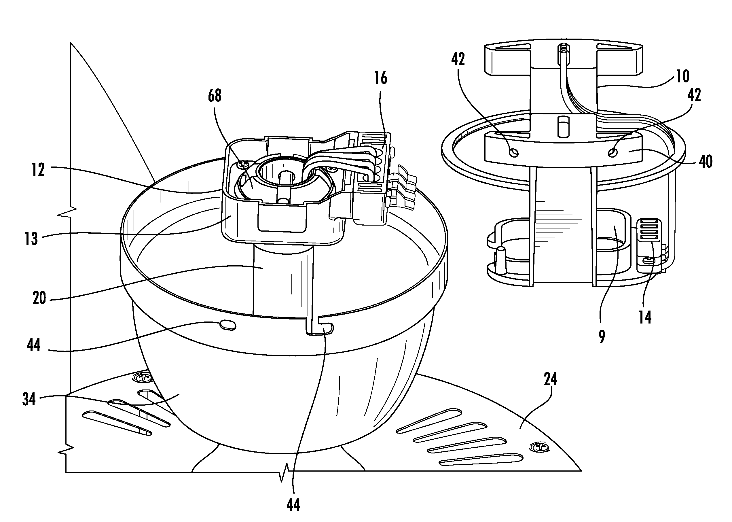 Systems And Methods For Mounting Electrically Powered Devices To Ceilings And Other Structures