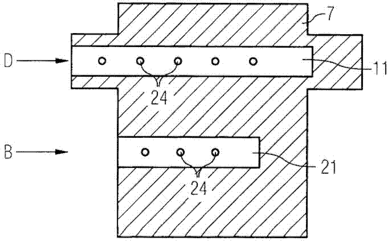 Burner arrangement for liquid fuels and method for producing burner arrangement