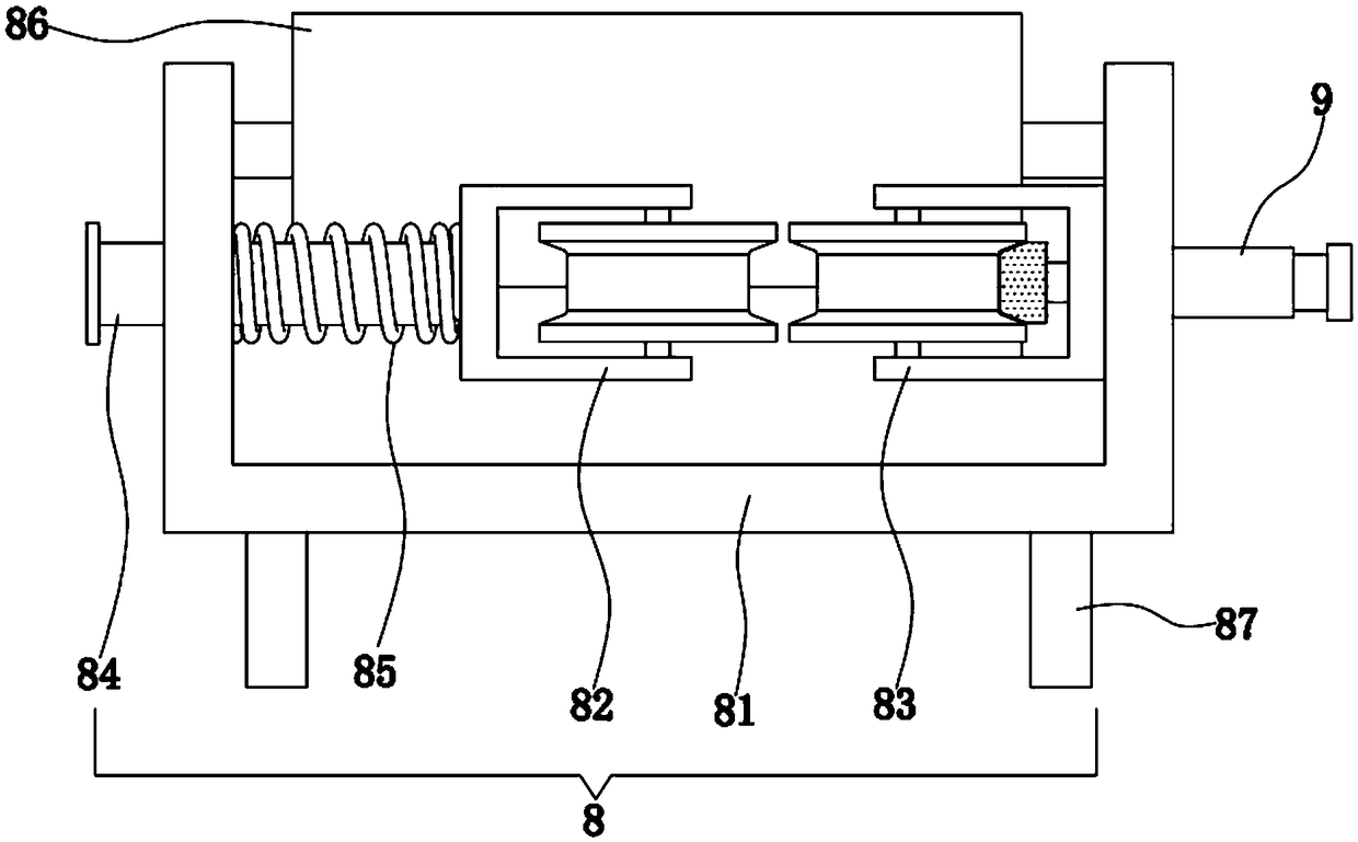 Winding and release device of communication engineering cable