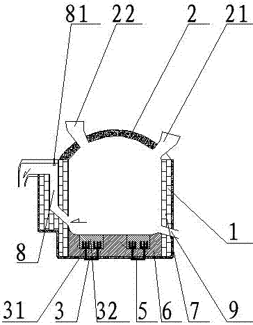 Alternating current arc smelting furnace