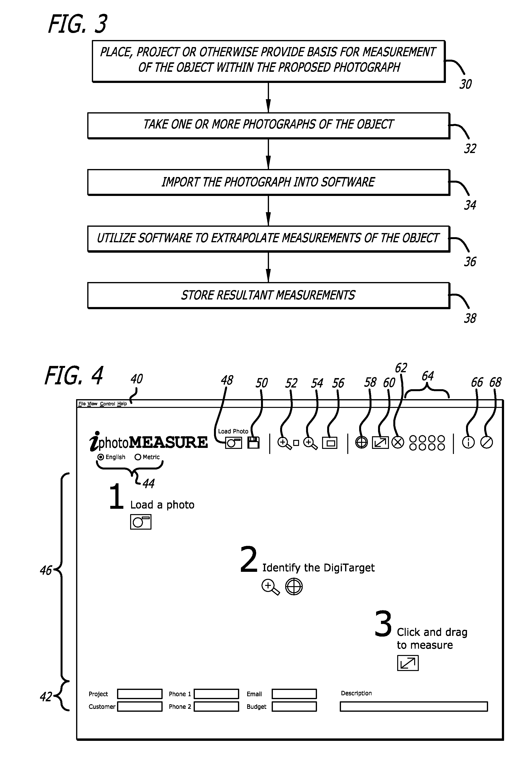 Method and apparatus for photographic measurement