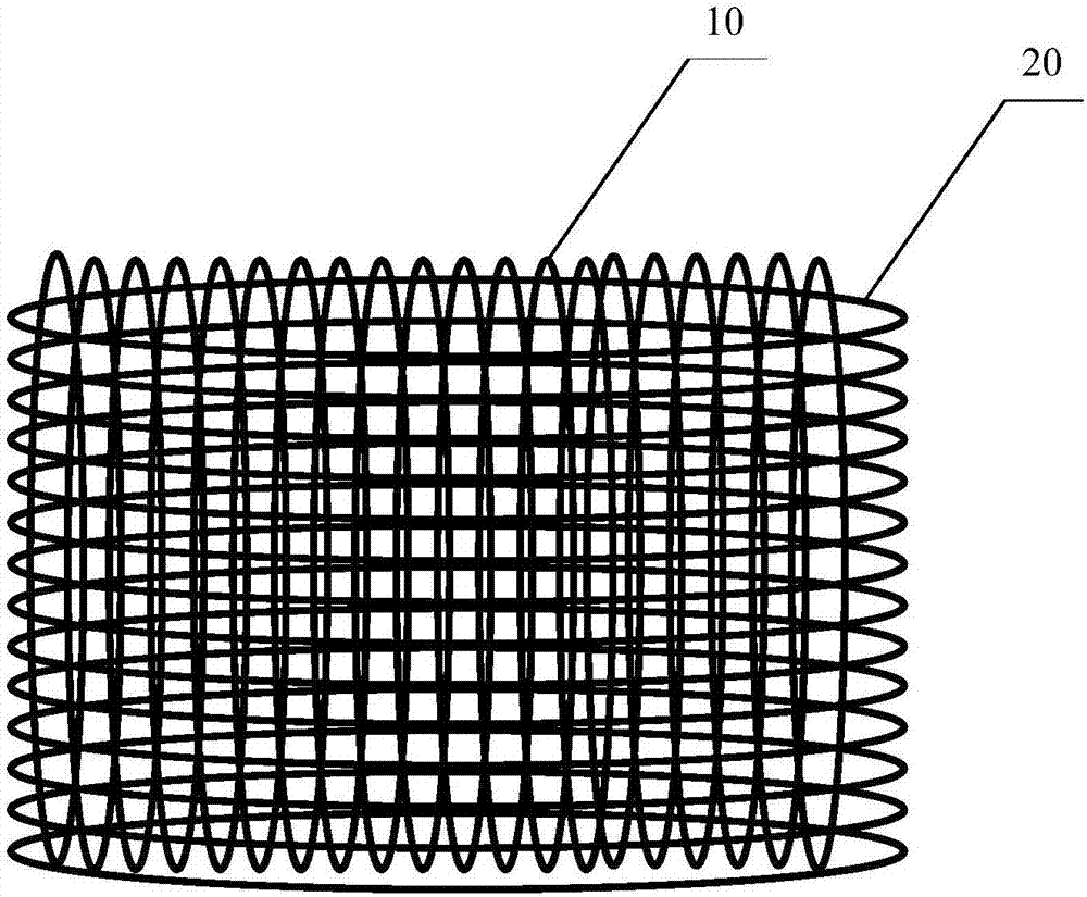 Long-fiber knitted vacuum insulation core material and preparation method thereof