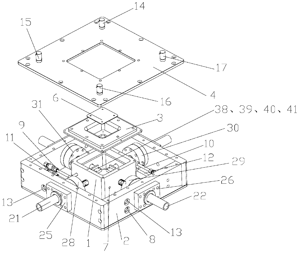 Follow-up high-temperature flammable gas sealing device applied to testing machine