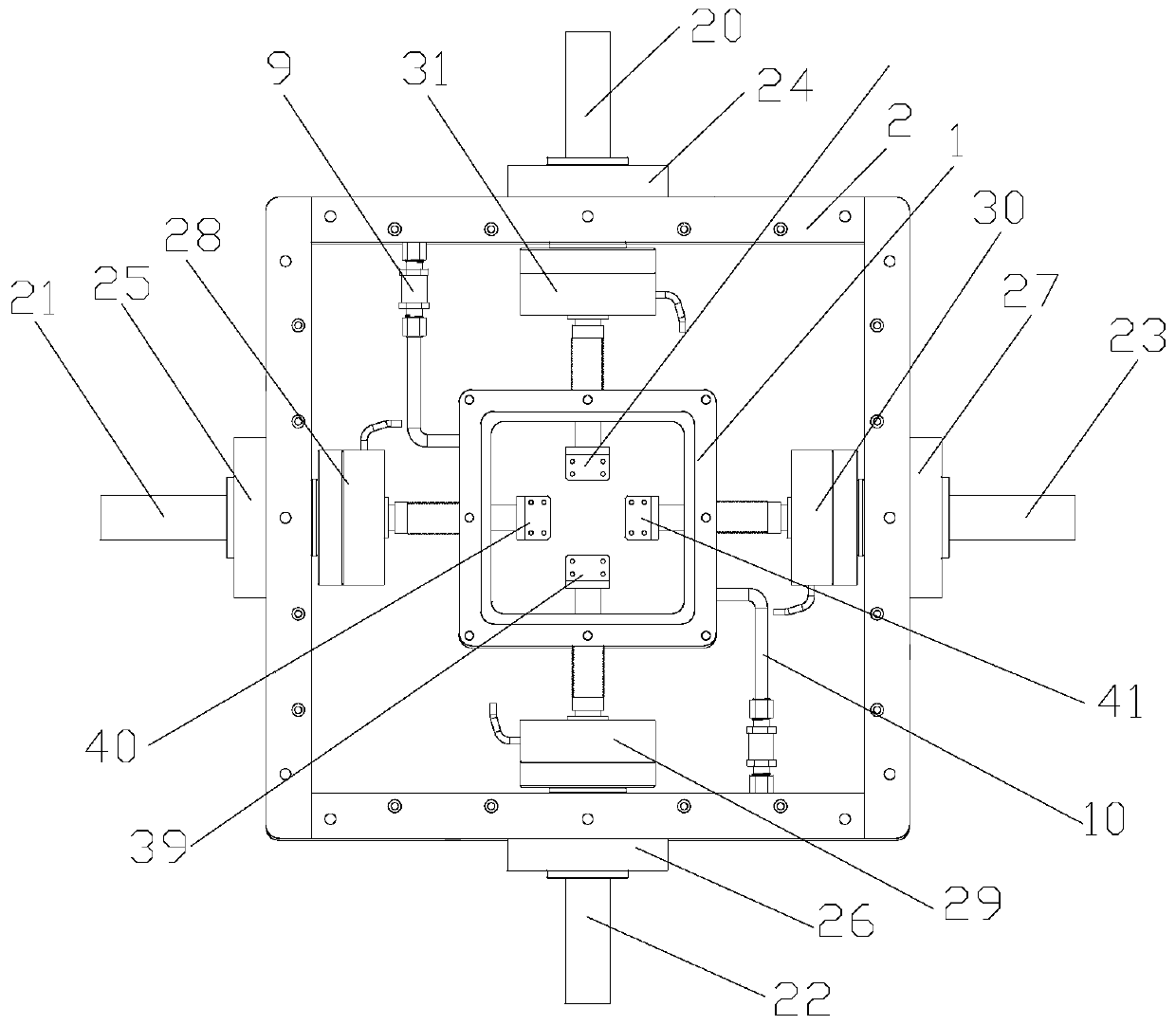 Follow-up high-temperature flammable gas sealing device applied to testing machine