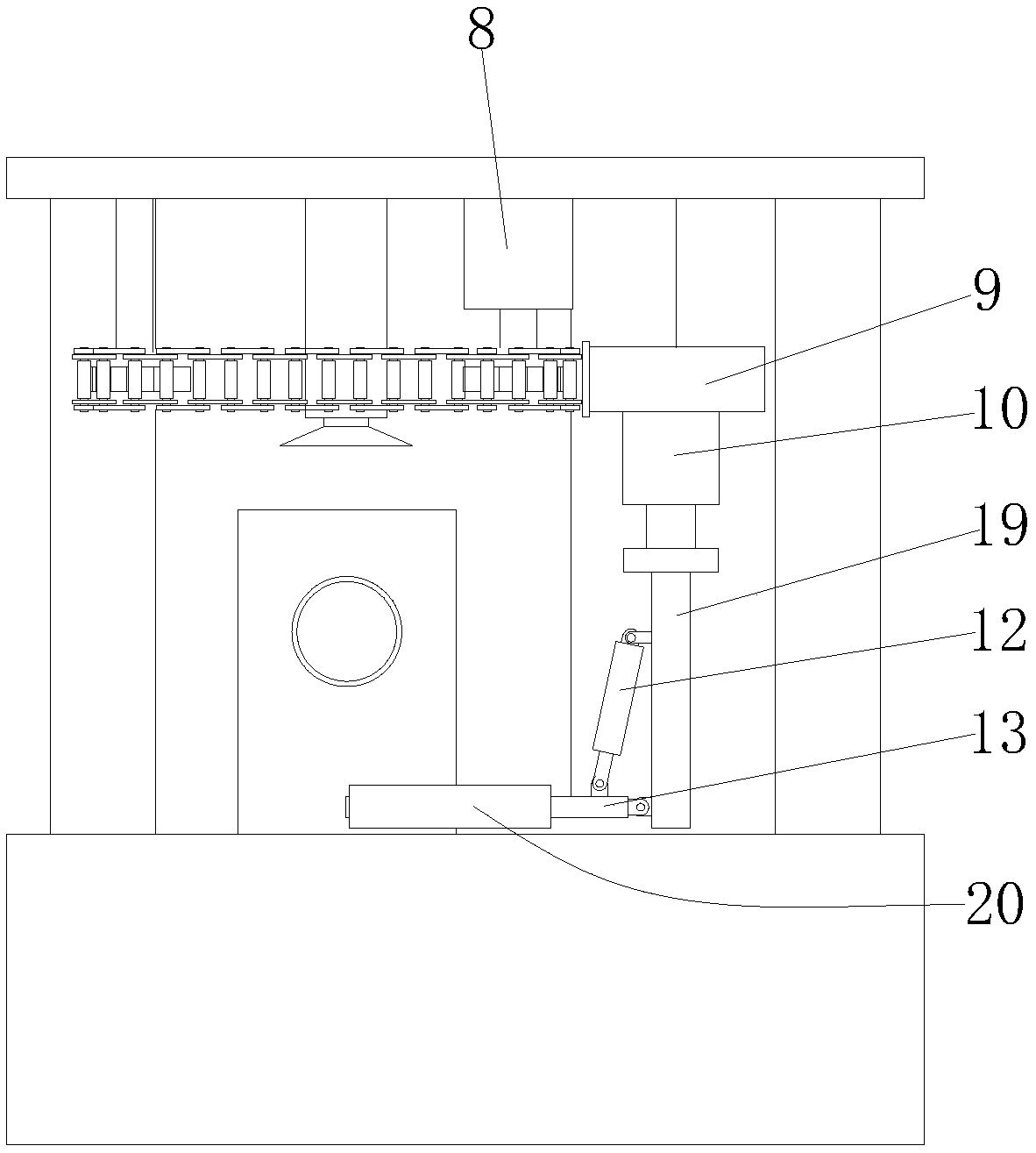 Double-surface cementing device used for timber