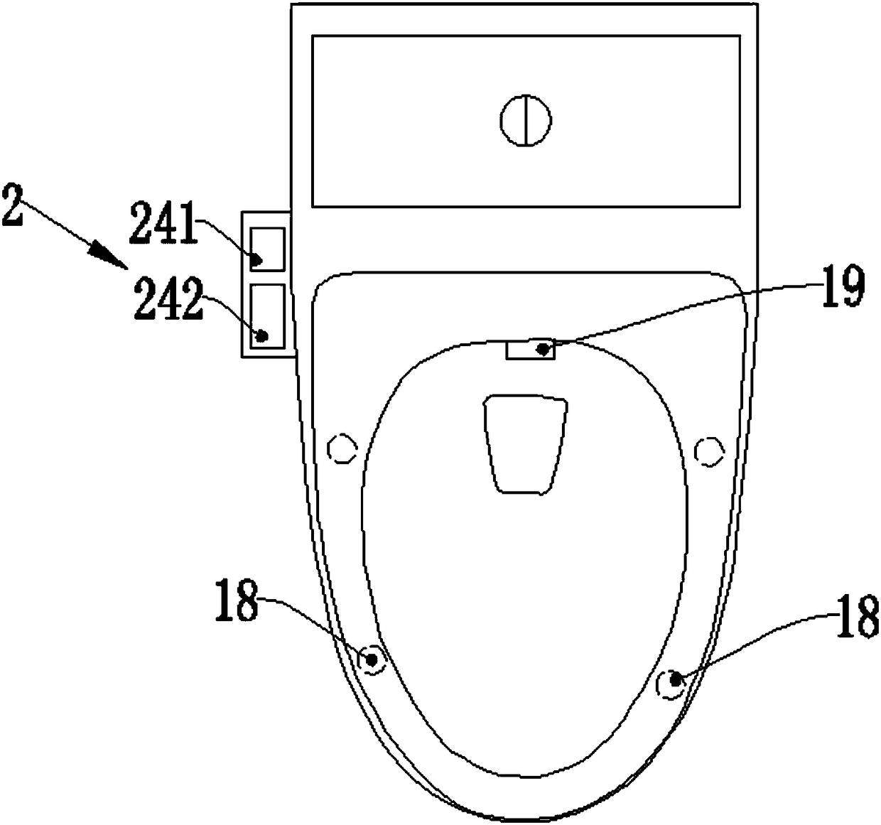 Intelligent toilet having flow control and communication functions, and control method thereof