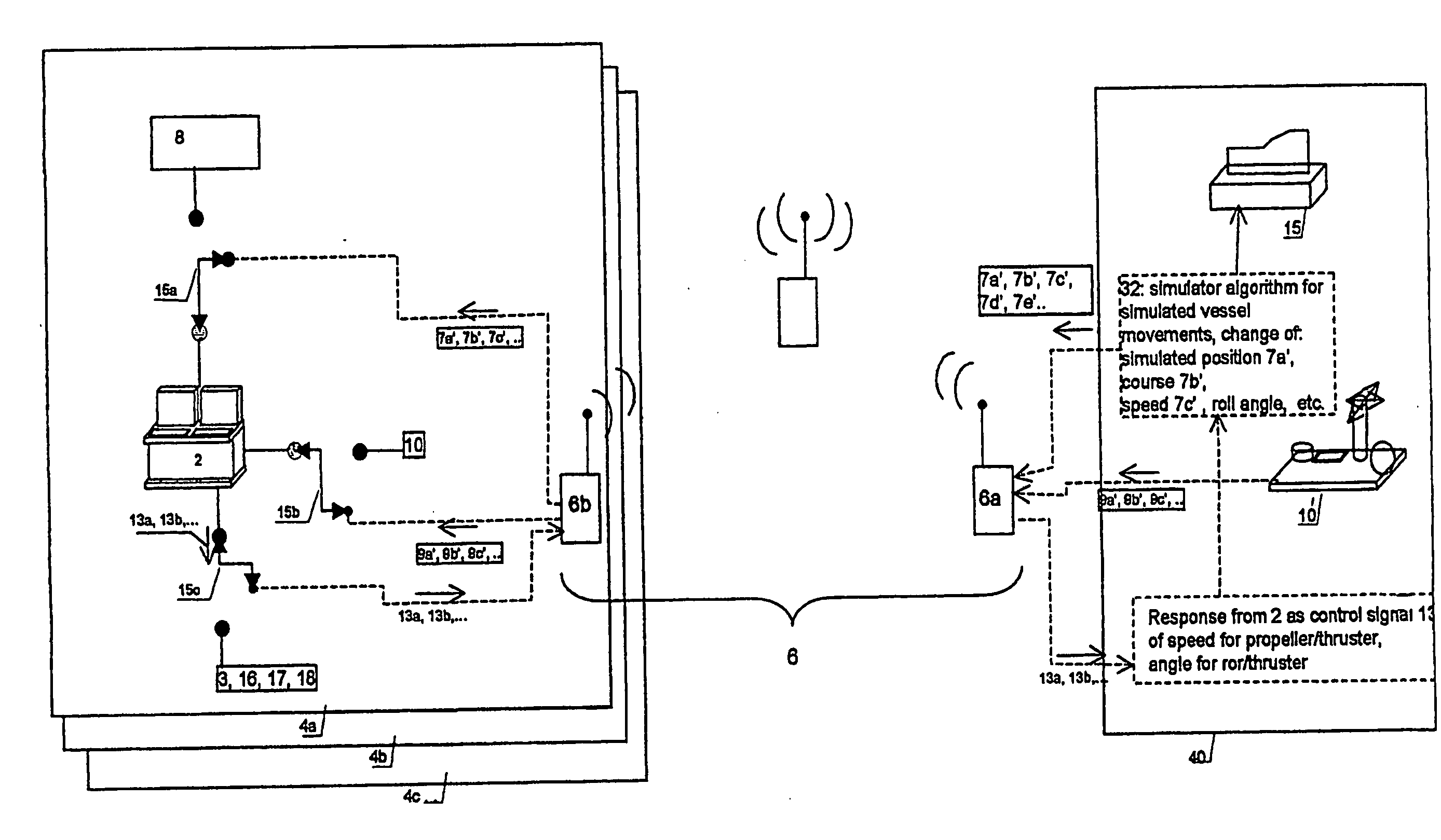 System and method for testing a control system of a marine vessel