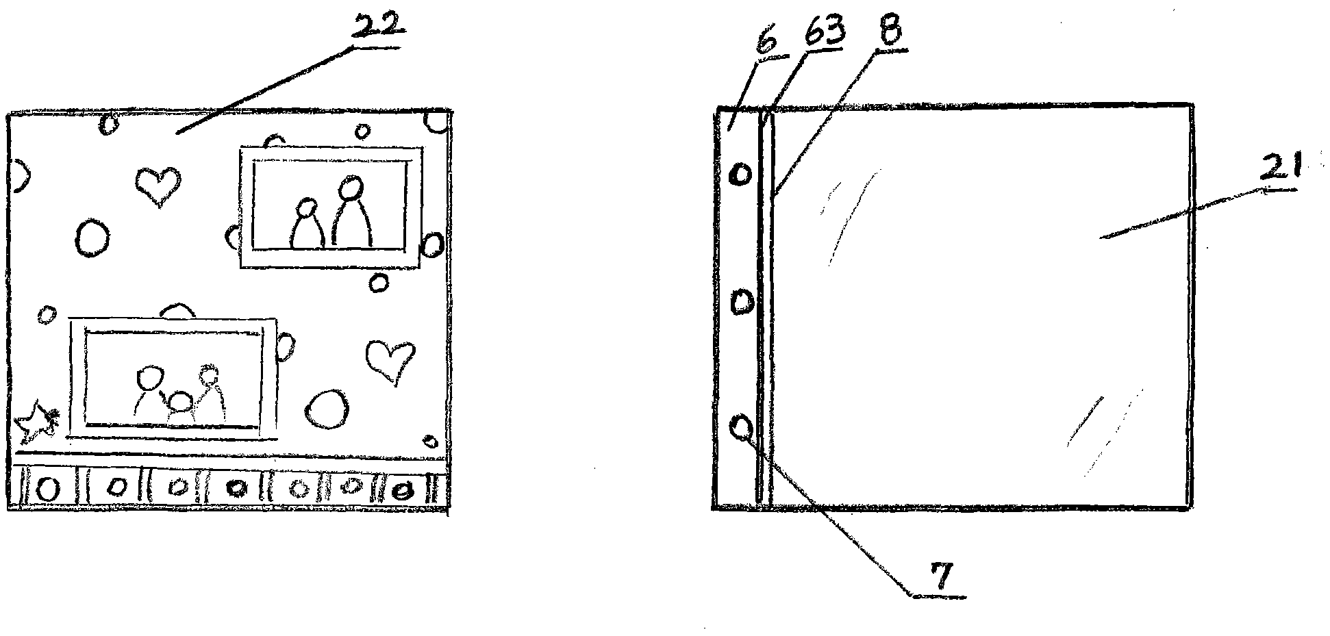 Method for freely assembling photo album and photo album structure