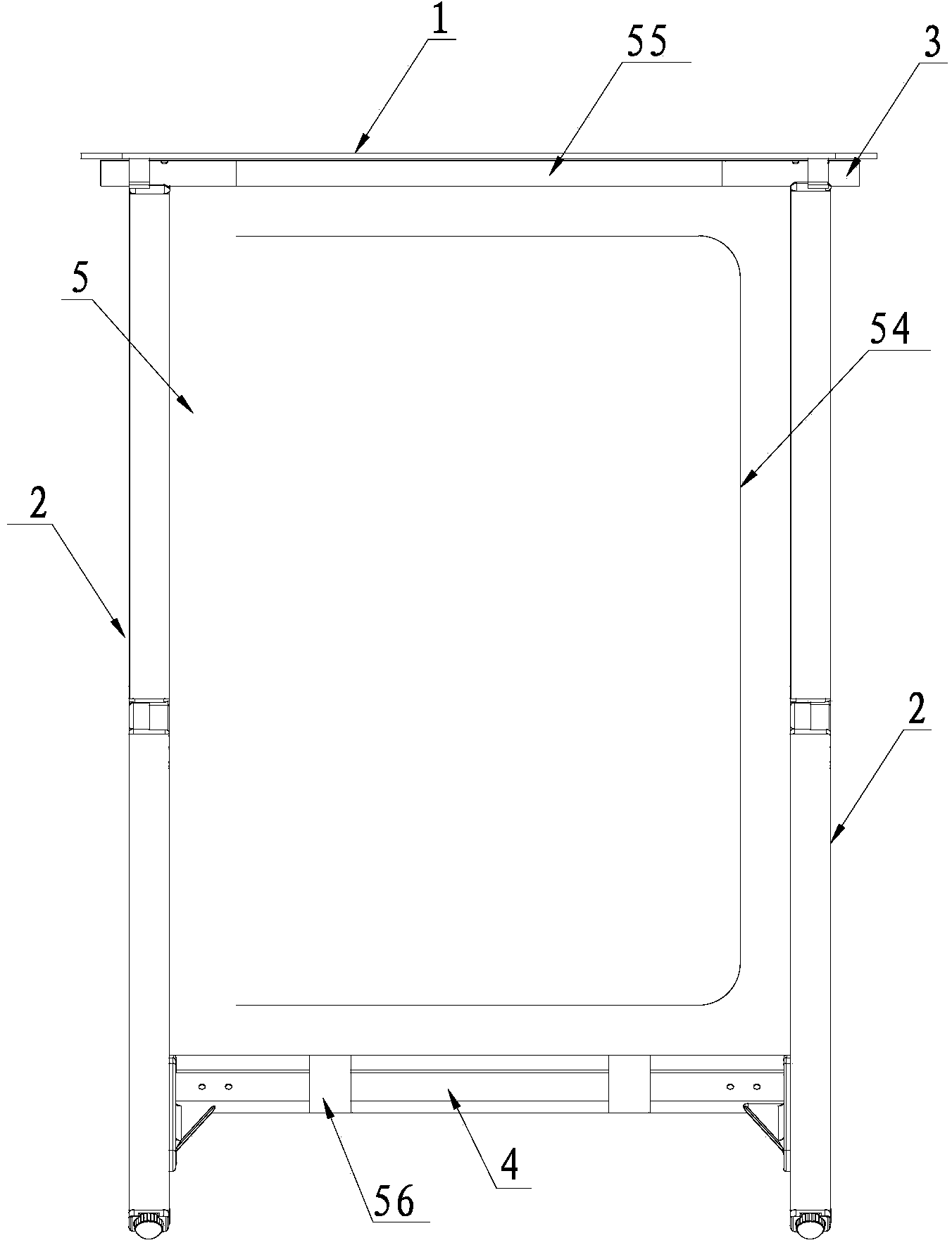 Turning foldable storage desk