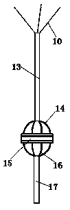Area coverage lightning protection device for substation