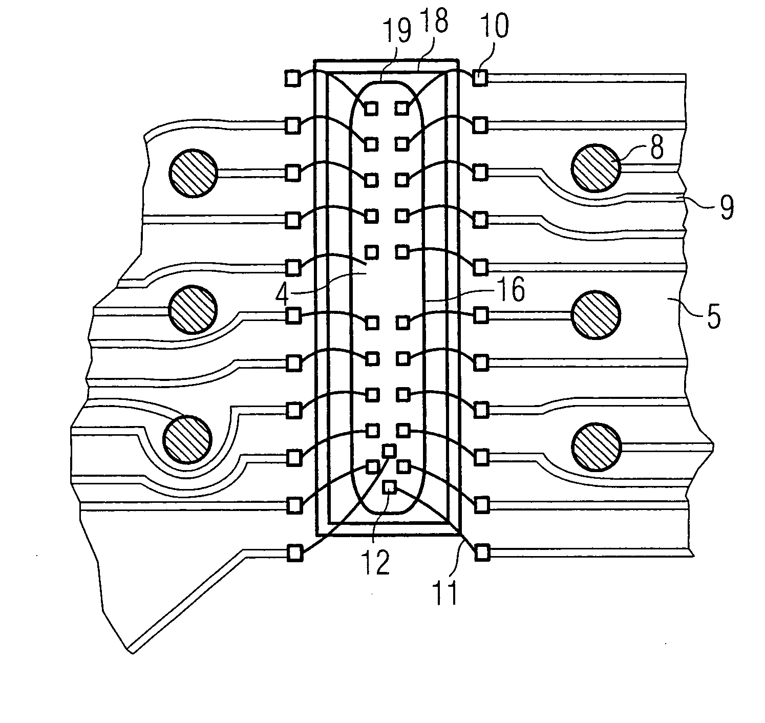 Substrate for an FBGA semiconductor component
