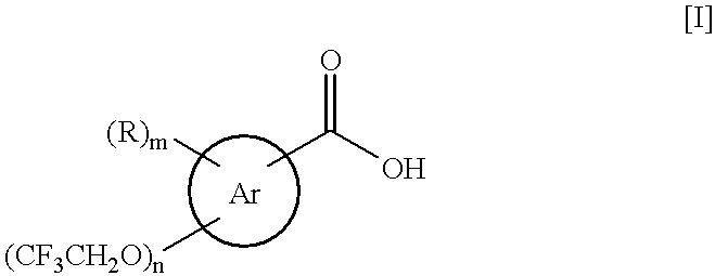 Process for the preparation of (2,2,2-trifluoroethoxy)benzoic acids