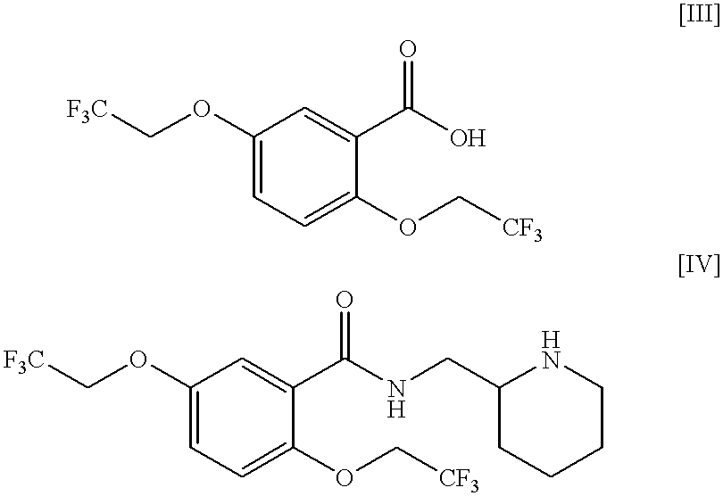 Process for the preparation of (2,2,2-trifluoroethoxy)benzoic acids