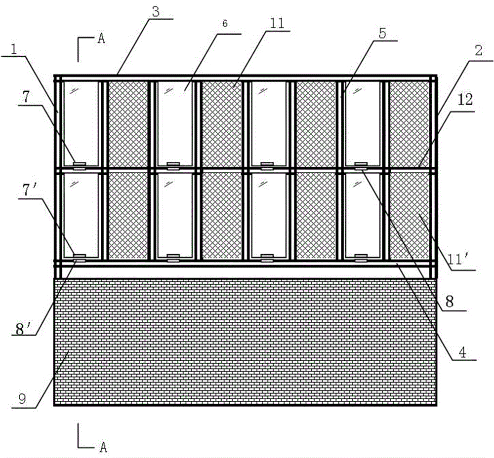 Reinforced type fence with gauze screen