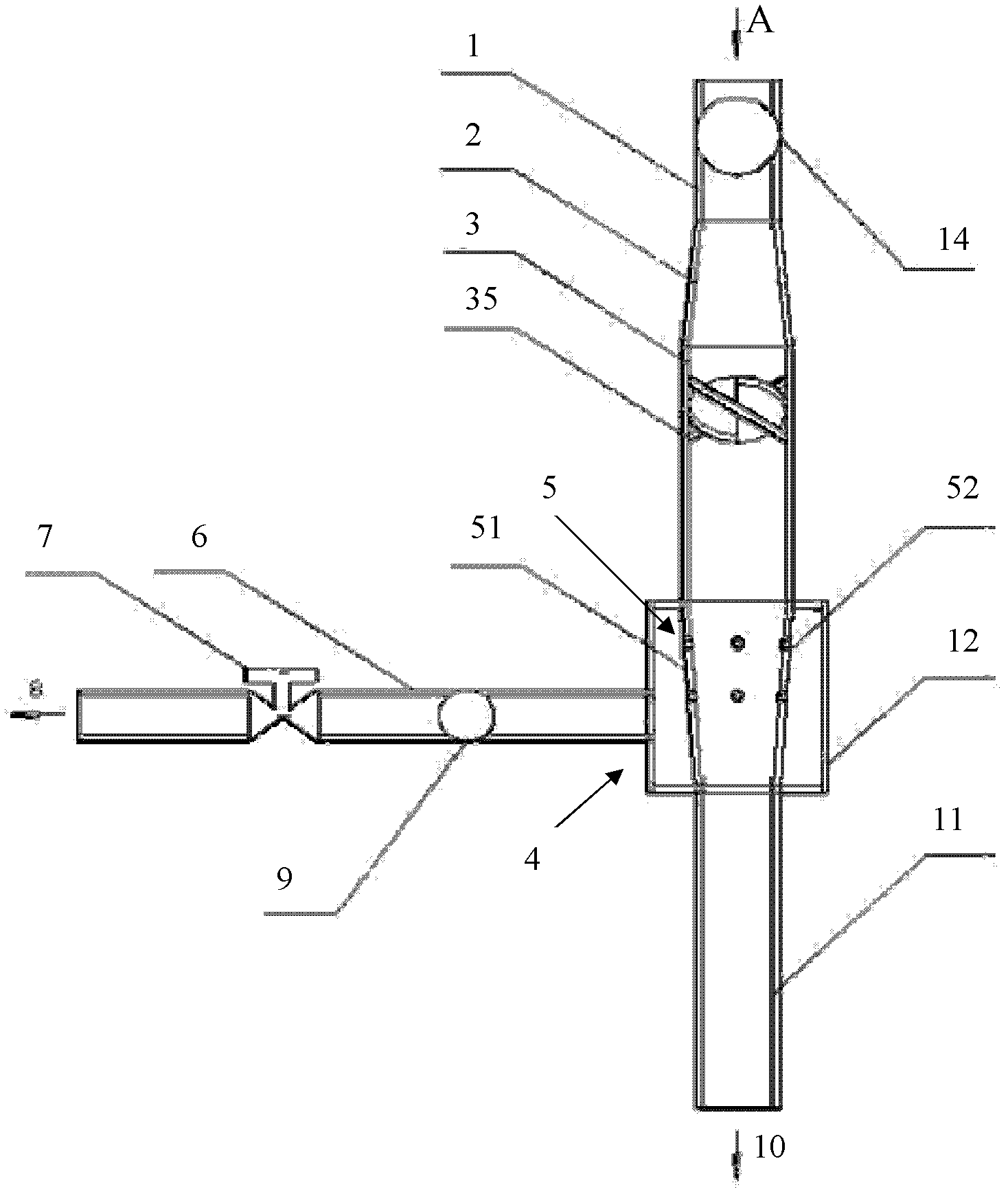 Dewatering apparatus and oil-water cyclone separator of pipe type distributor oil-water separator
