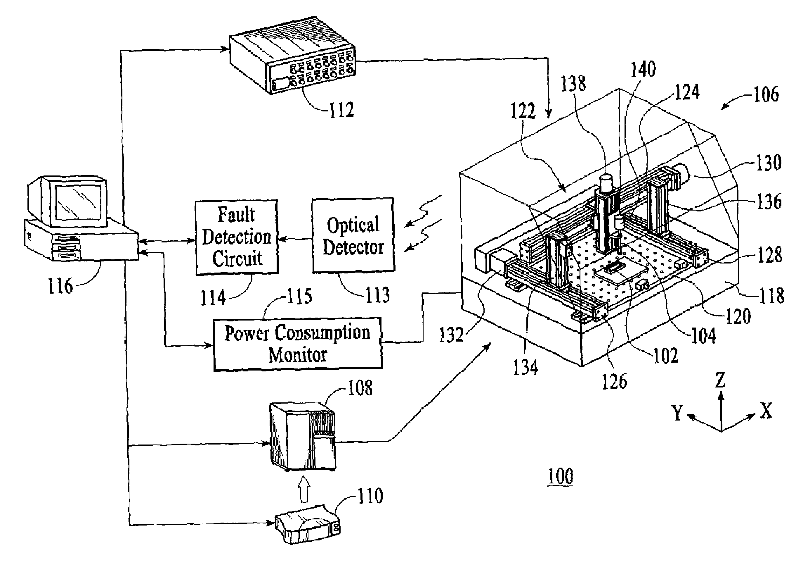 System and method for testing the electromagnetic susceptibility of an electronic display unit