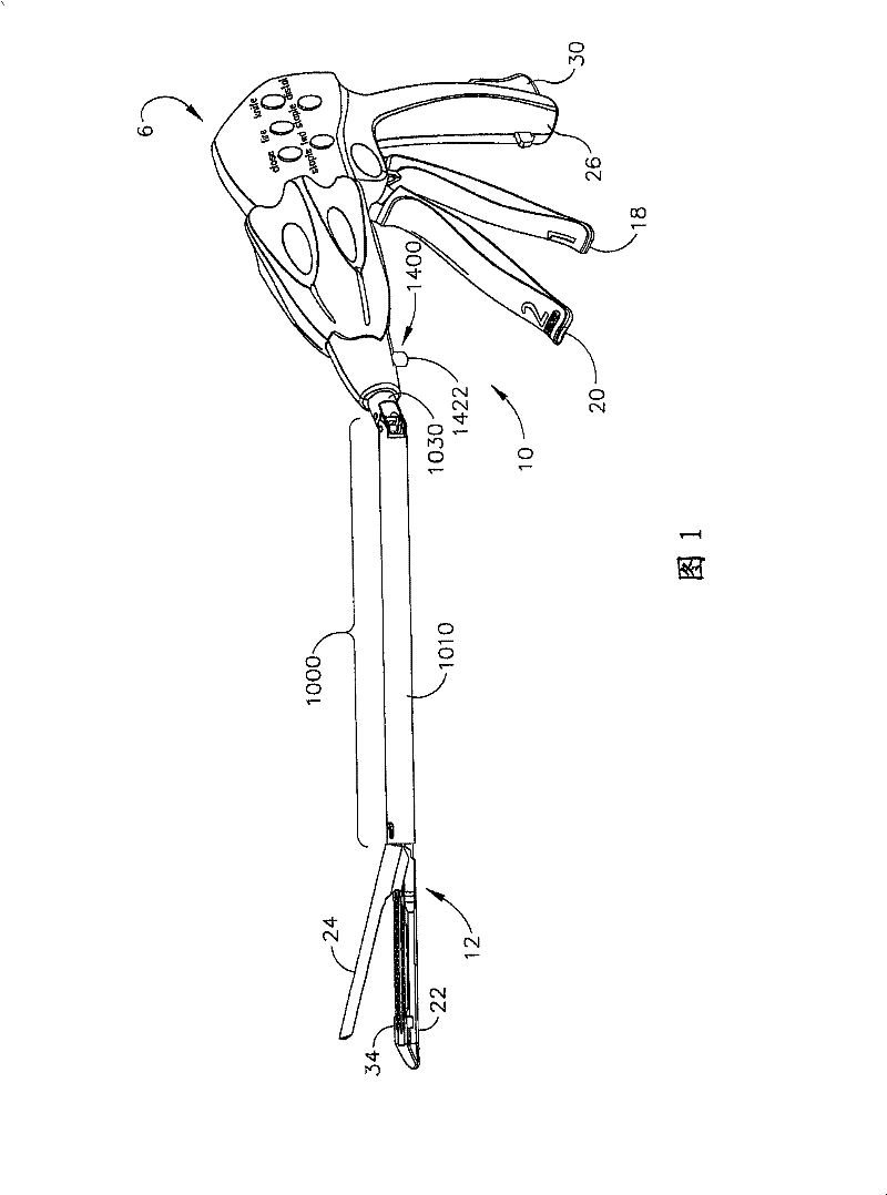 Endoscopic surgical instrument with a handle that can articulate with respect to the shaft