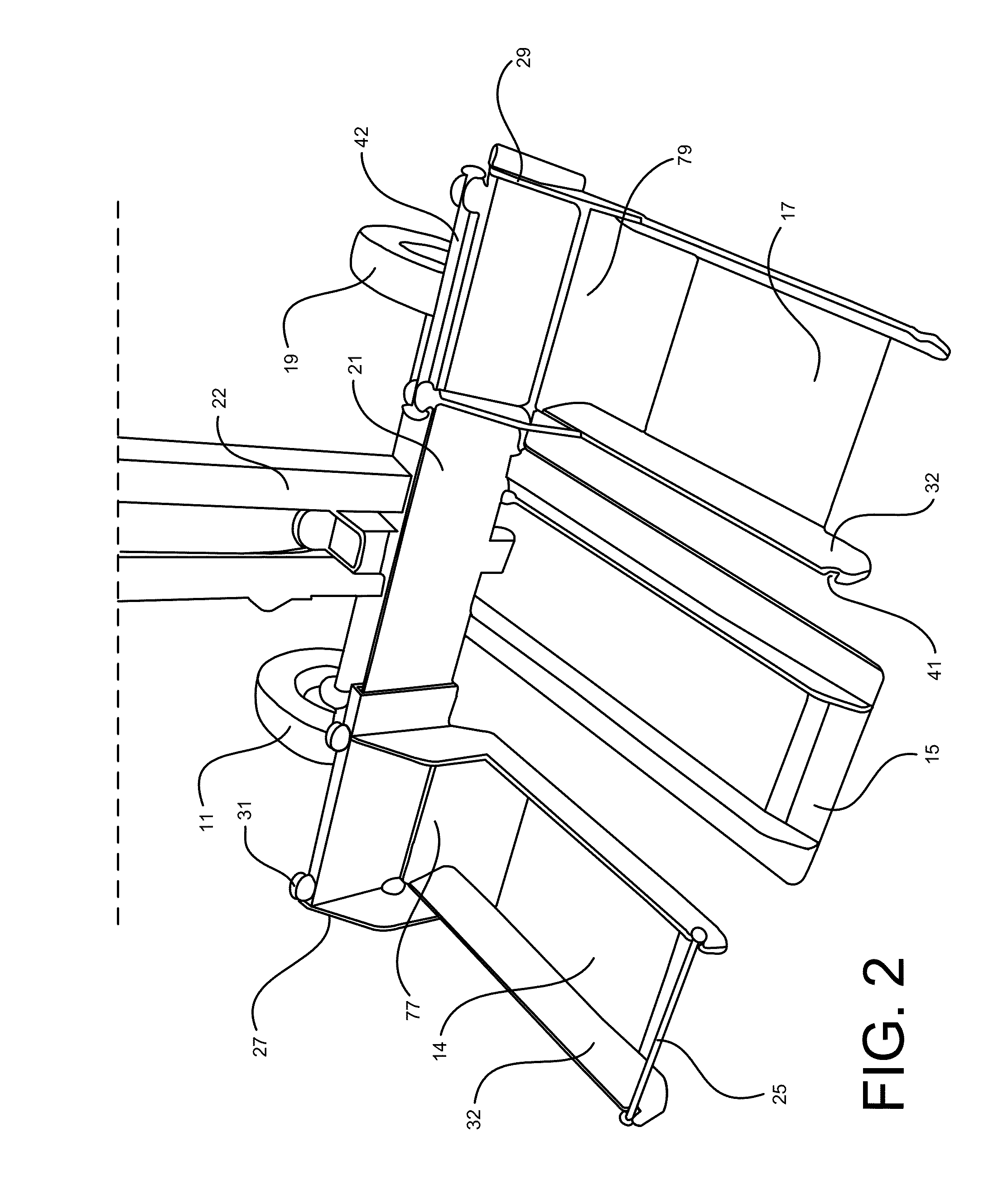 Lifting device for vehicle wheels