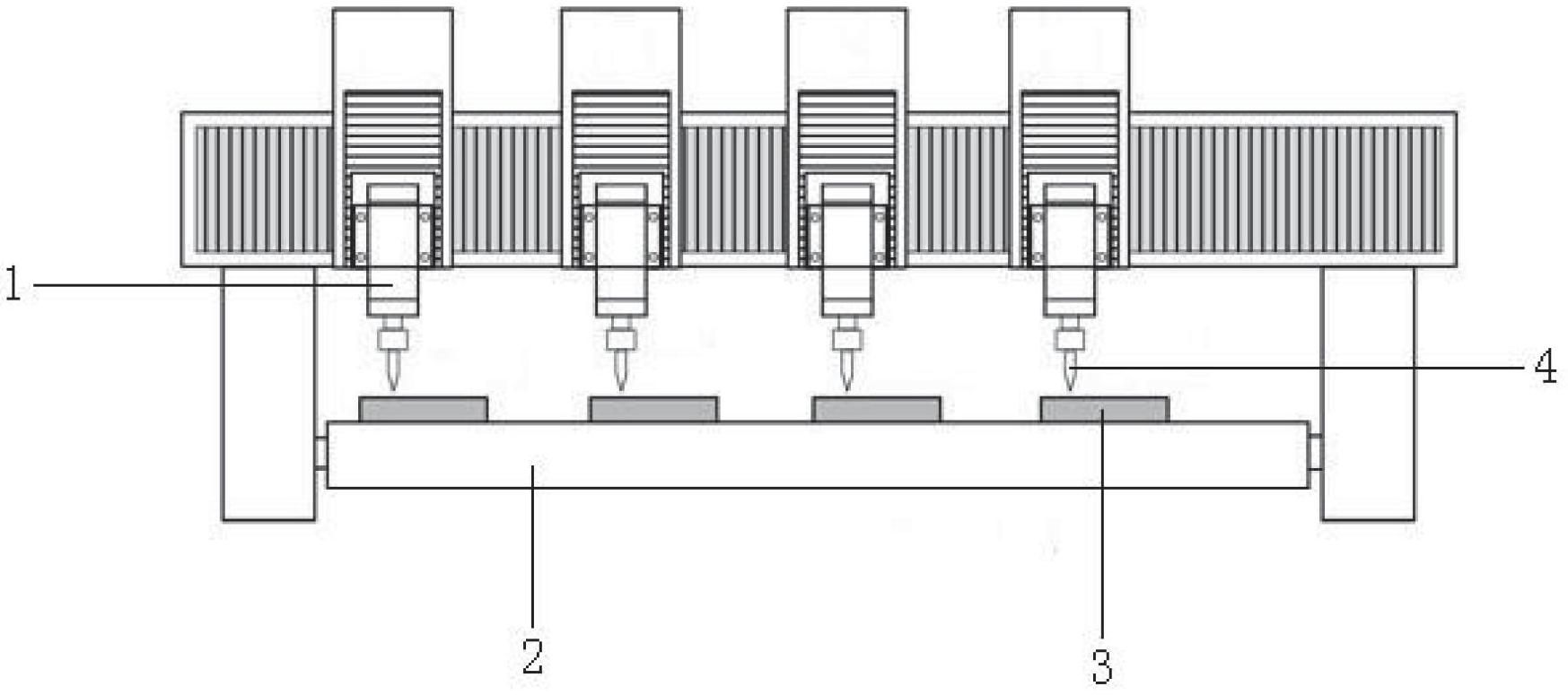 Numerical control machine with a plurality of main shafts