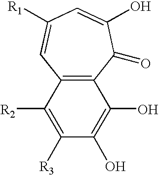 Benzotropolone derivatives and modulation of inflammatory response