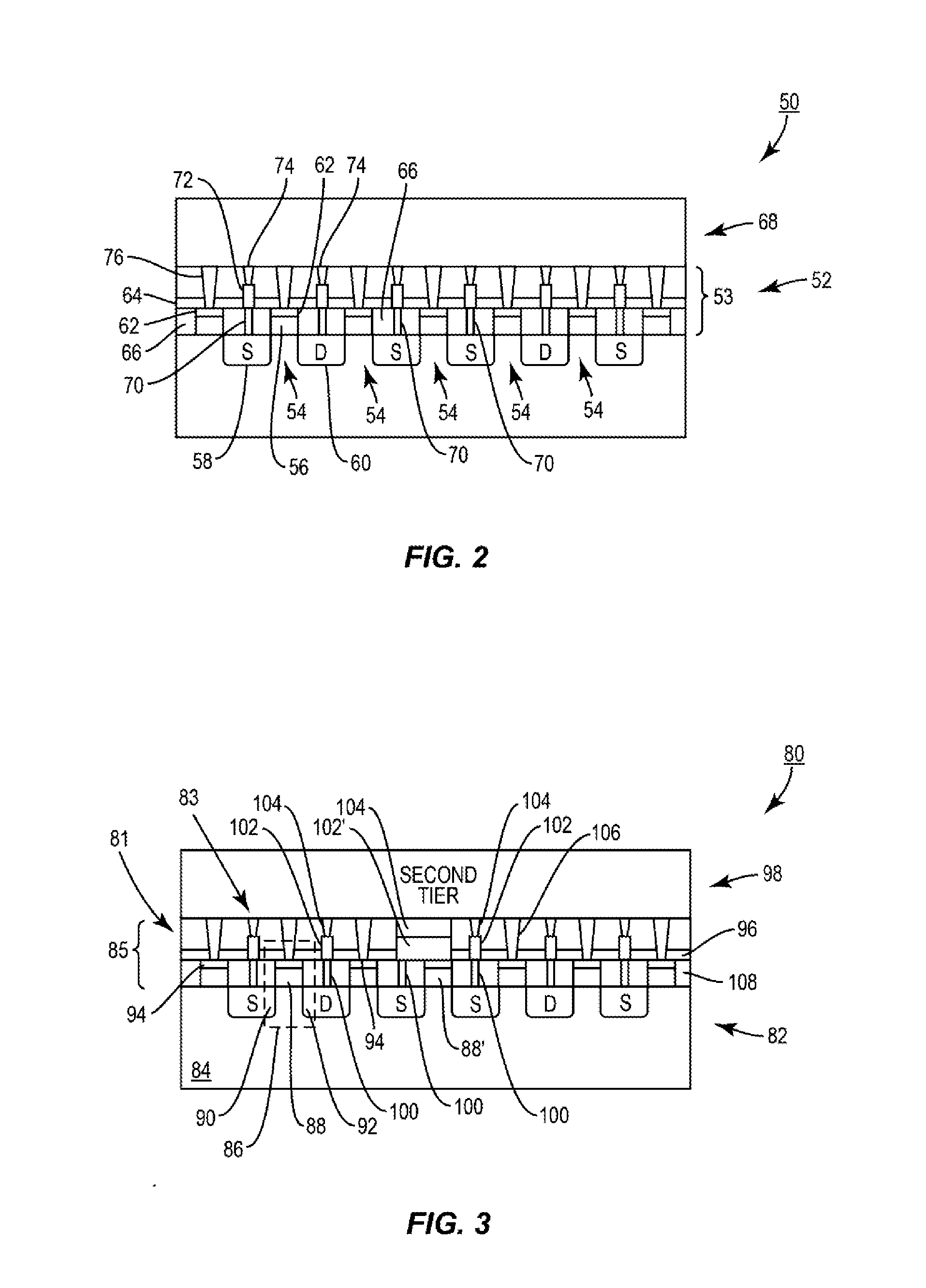 Tie-off structures for middle-of-line (MOL) manufactured integrated circuits, and related methods