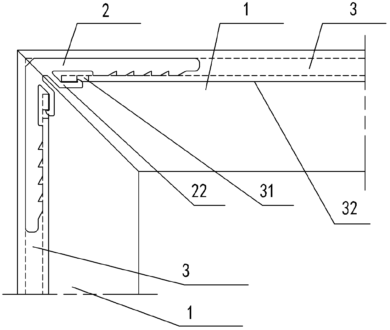 Bracket clamping assembly structure of photovoltaic module