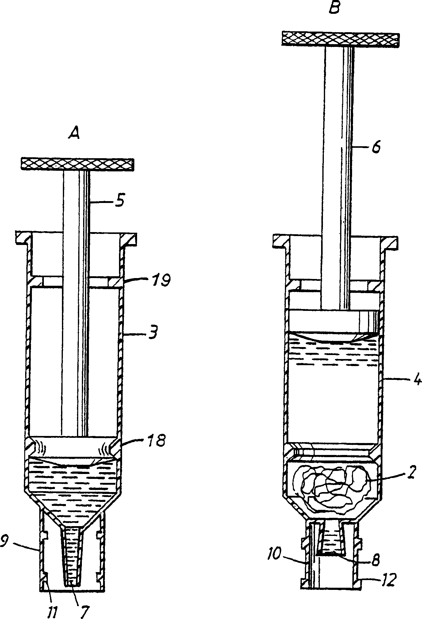 Method and device for treating sample and reagent
