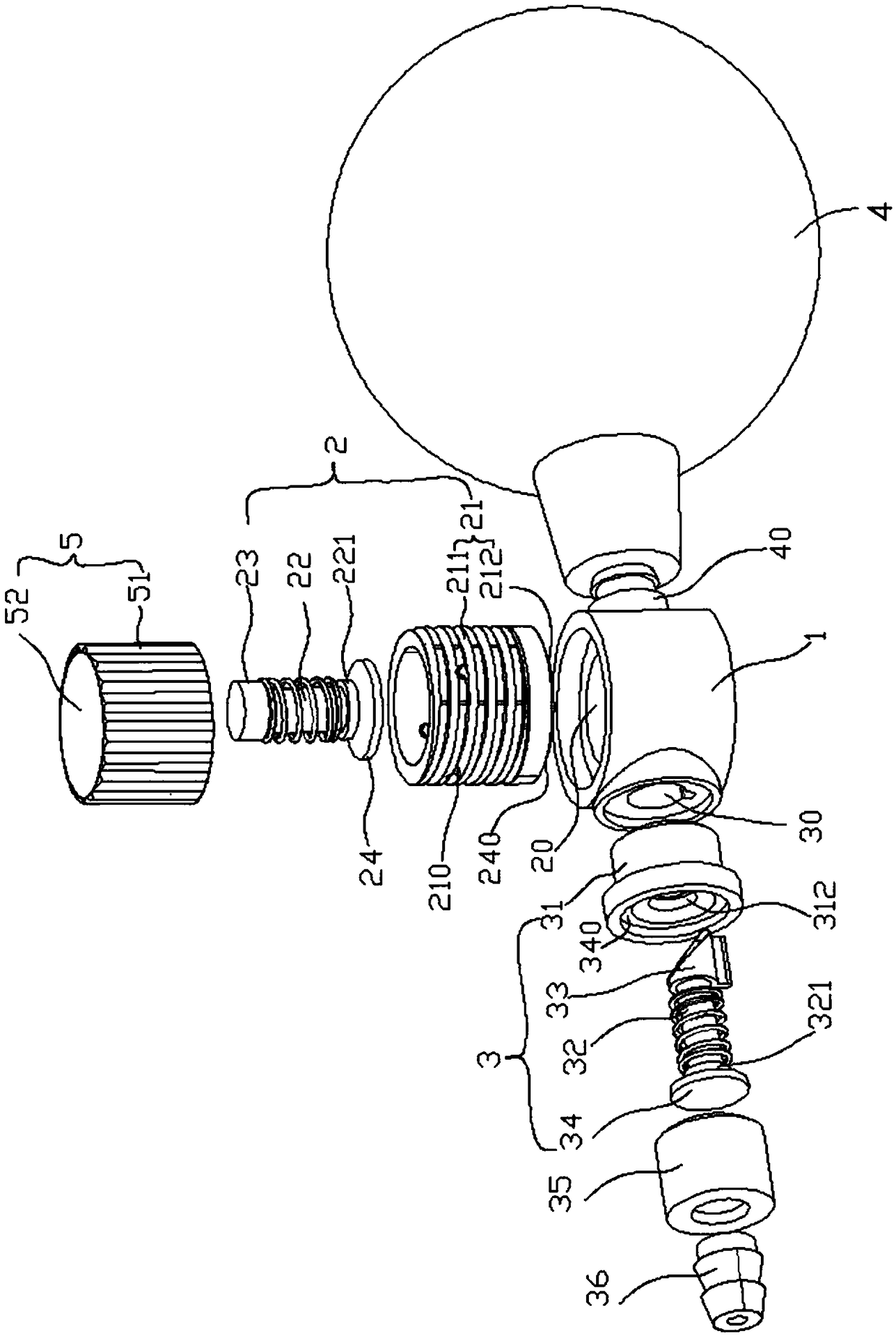 Miniature air charging device