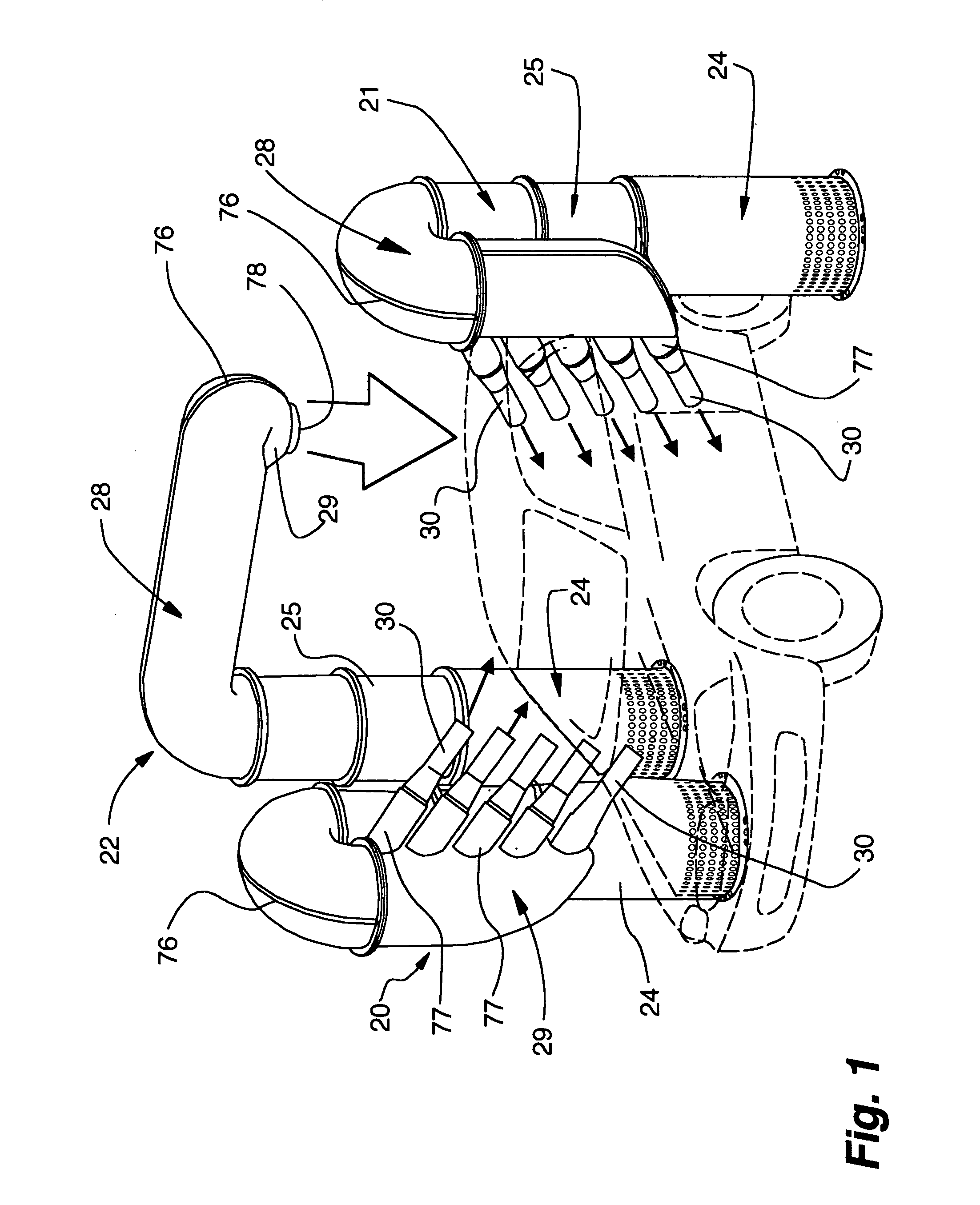 Noise attenuating drying apparatus for motor vehicles