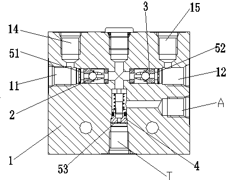 Integrated valve with oil circuit selection function for controlling hydraulic motor brake