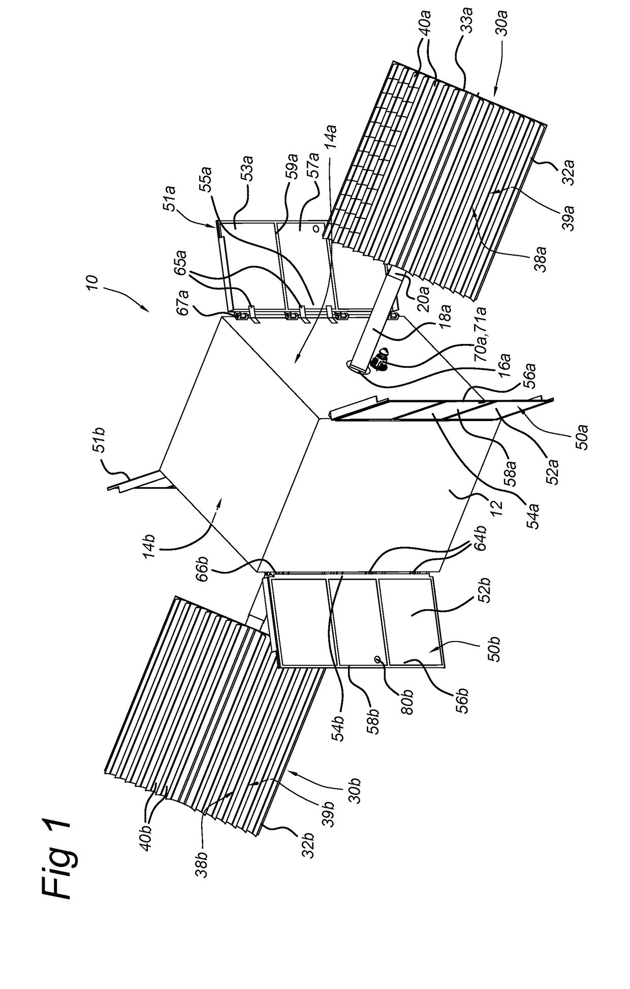 Solar Panel and Flexible Radiator for a Spacecraft
