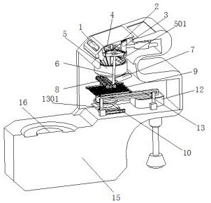 A detection device for effective component analysis capable of mashing algae