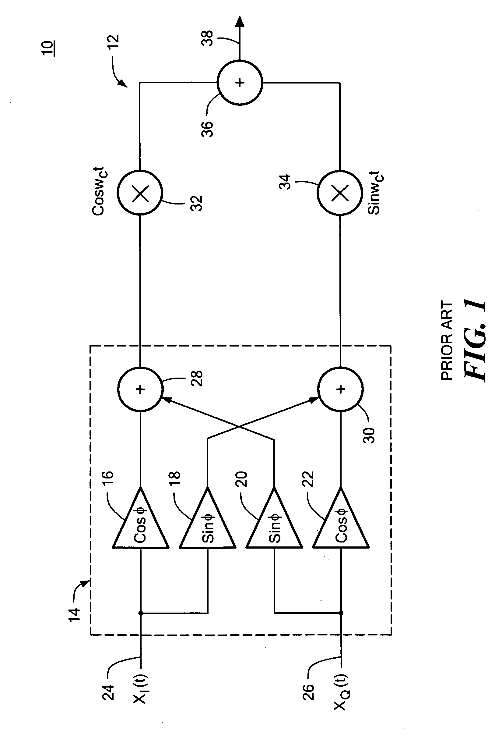 Wideband quadrature imbalance compensation system and method