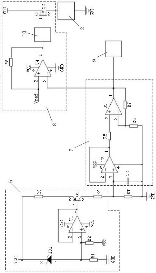 A heating tube temperature monitoring device and method