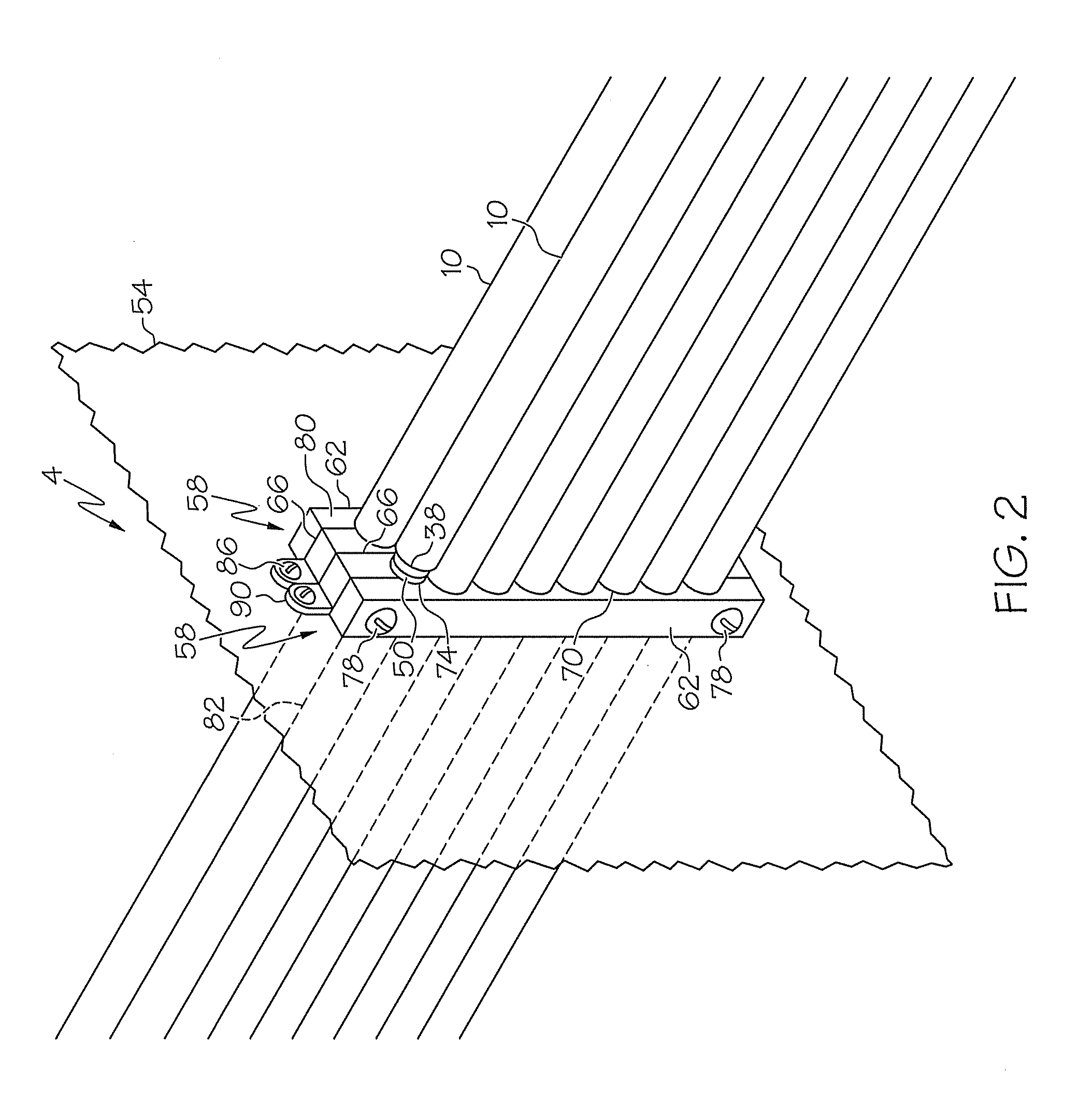 Method and system of feeding cable through an enclosure while maintaining electrognetic shielding