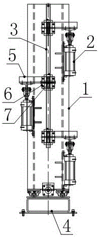 Automatic plate turnover system for green tire transfer device