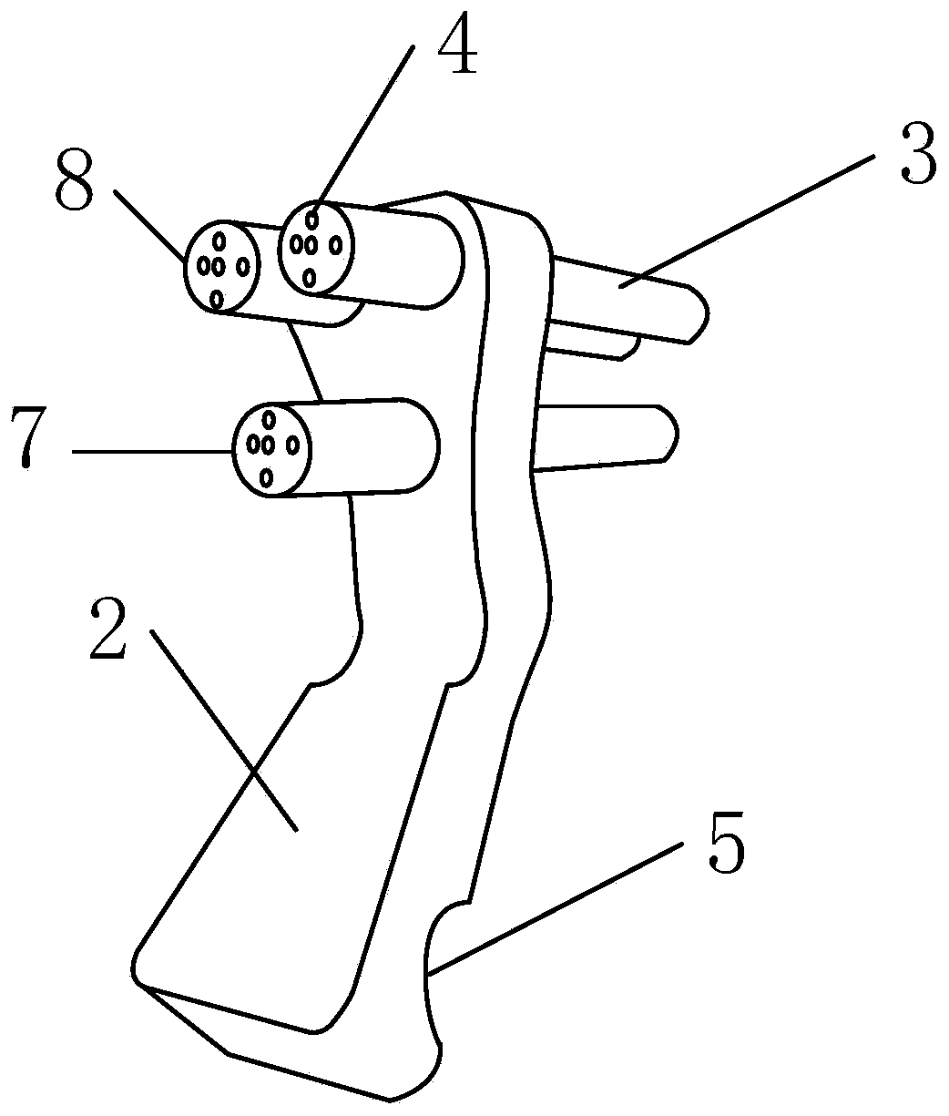 Femoral neck Kirschner-wire positioning adjusting system