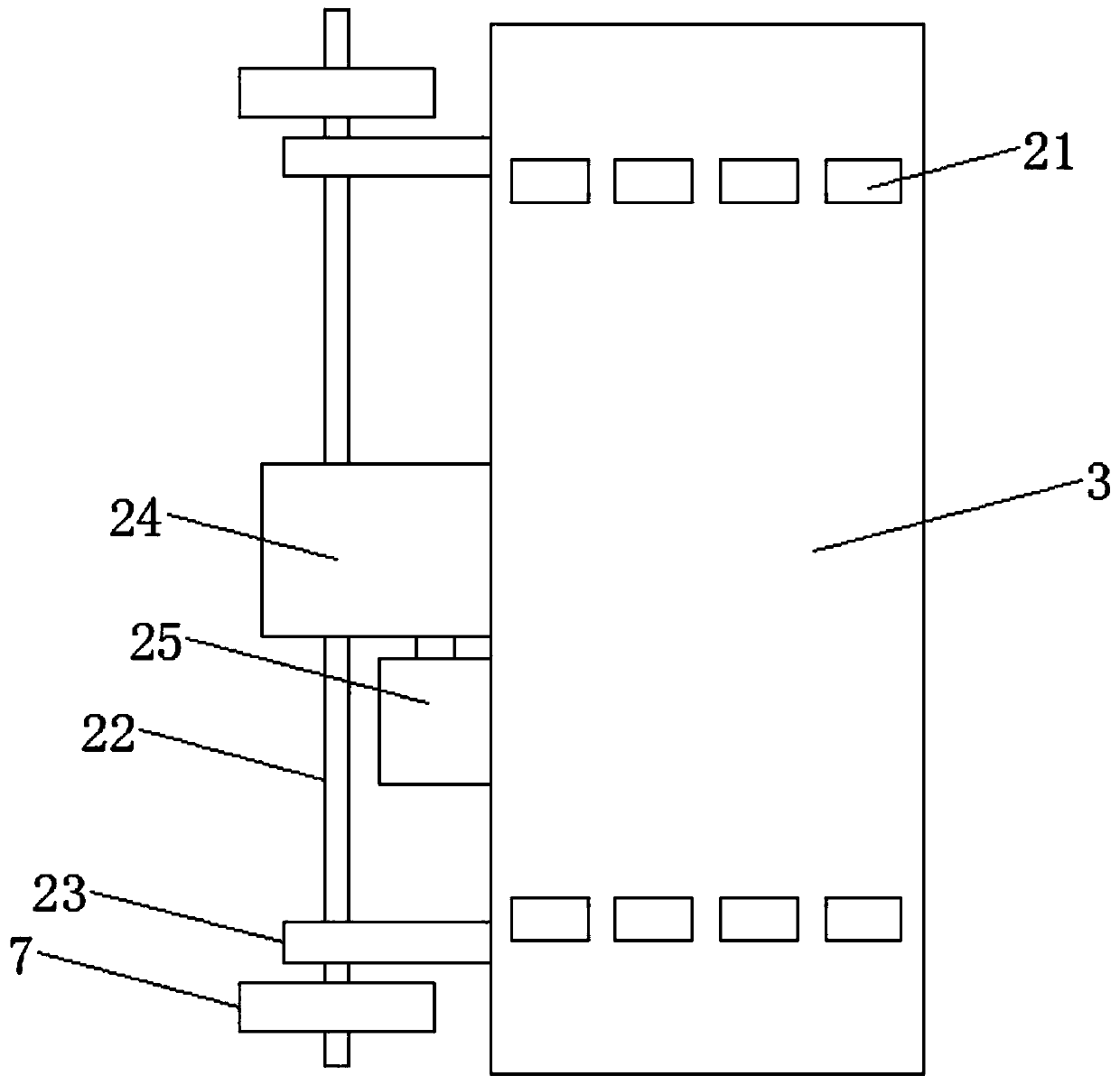 Lifting platform capable of storing construction waste for building construction