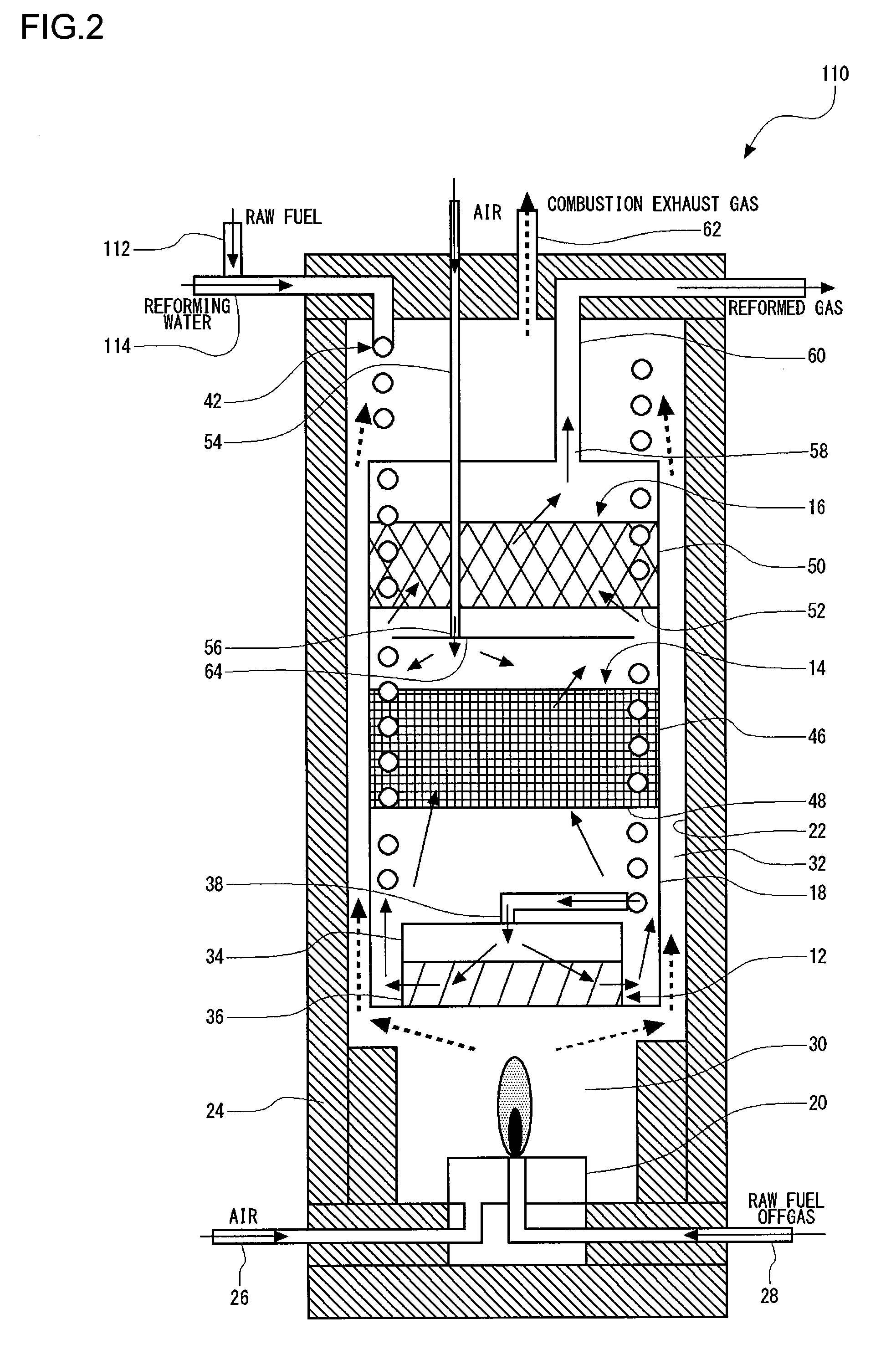 Reforming apparatus for fuel cell