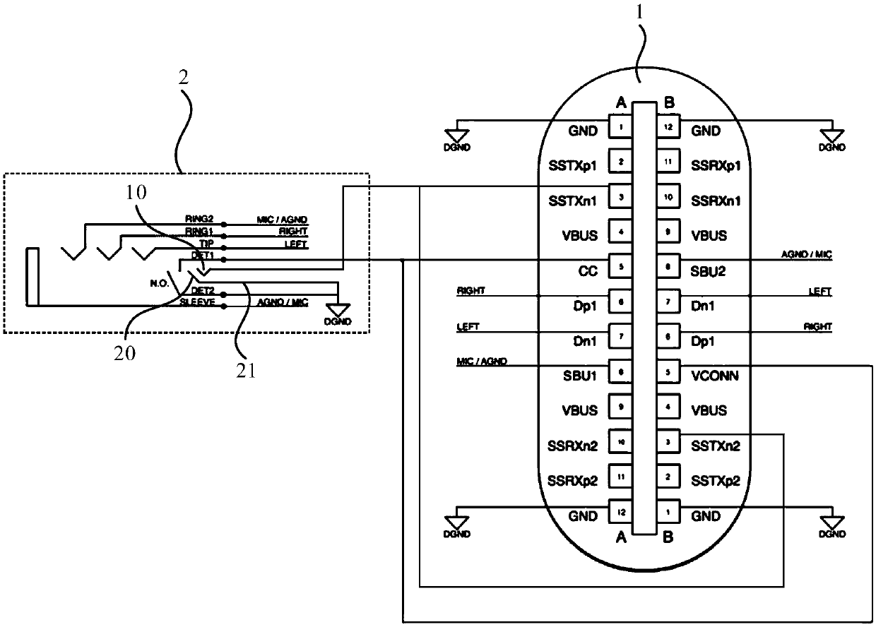 Type-C adapter, terminal, and electronic device