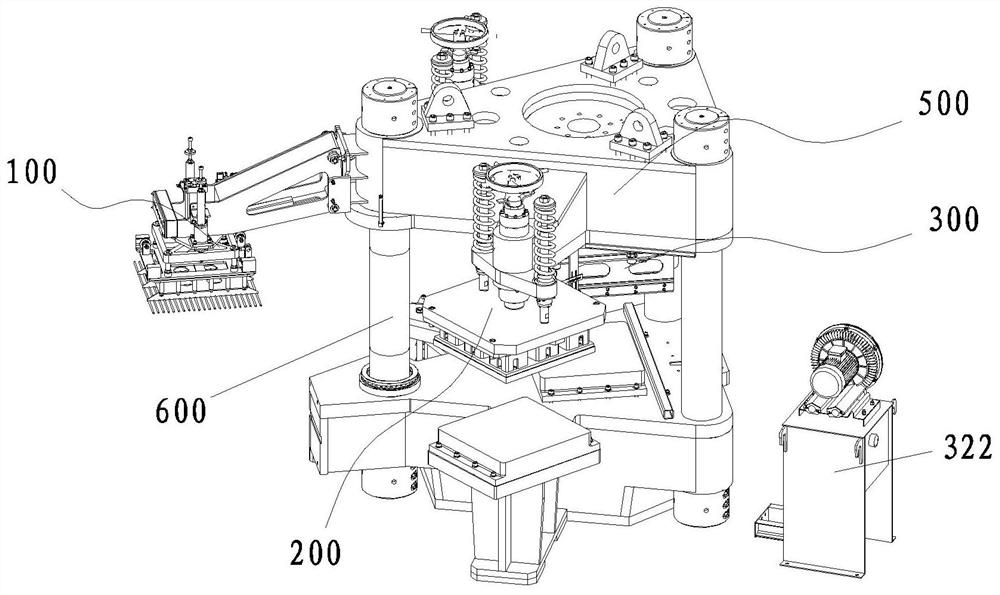 Forming mechanism of a brick pressing machine