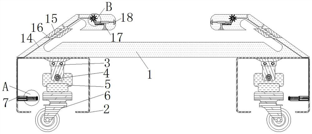 Movable base for improving assembly safety of industrial robot