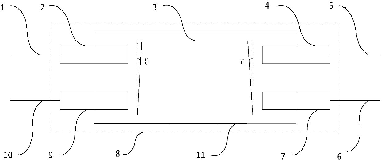 Bidirectional Fiber Polarization Multiplexer Based on Crystal Birefringence Effect