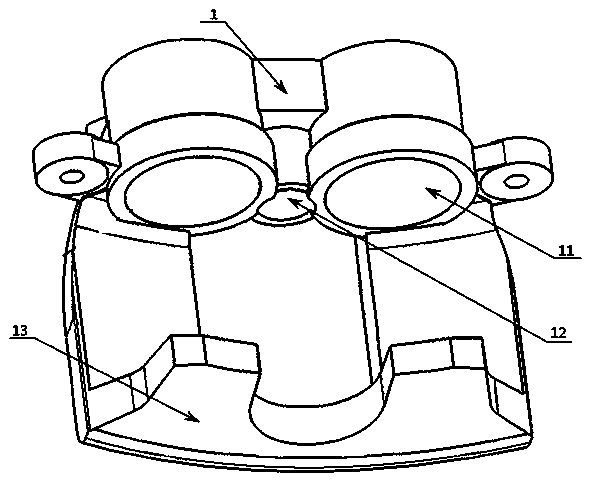 Electric control and hydraulic integrated type multi-cylinder braking caliper