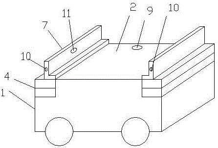 Quick hoisting type mold changing trolley and mold changing method thereof